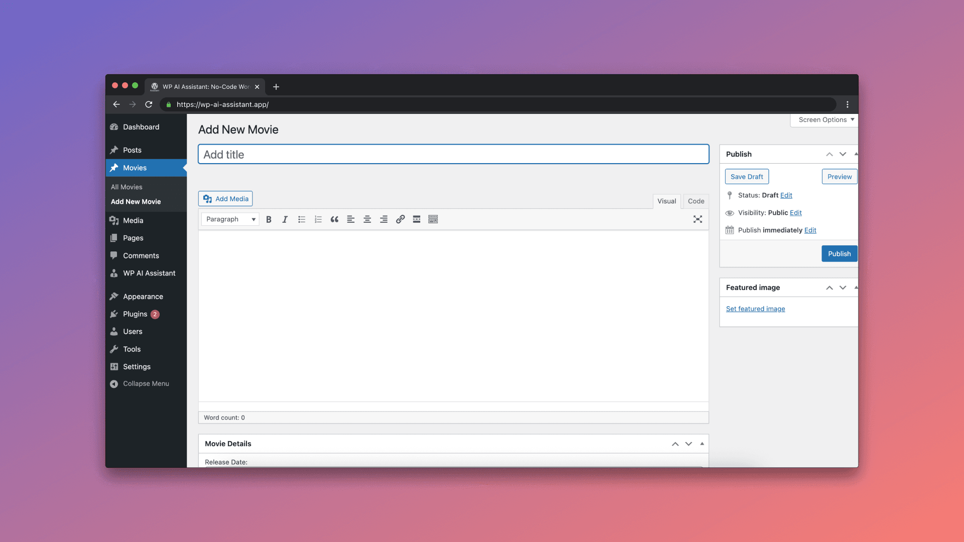 Step 5: WP AI Assistant guide